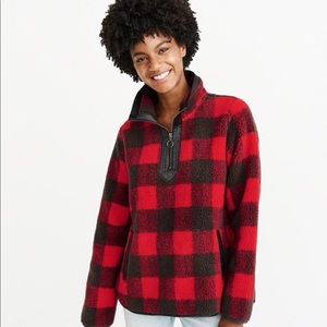 A&F Women’s Sherpa half-zip pullover